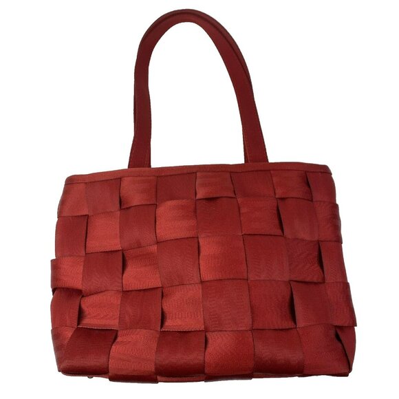 Harveys The Original Seatbelt Bag Purse Satchel Shoulder Red Y2K 11"x9" - Picture 2 of 9